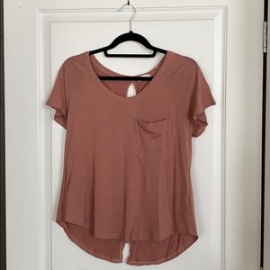 Nude/pink T-shirt with Pocket